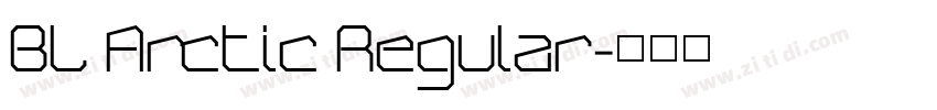 BL Arctic Regular字体转换